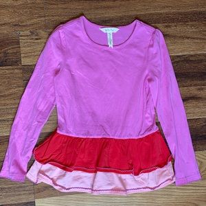 Matilda Jane girl long sleeve ruffle top size 8